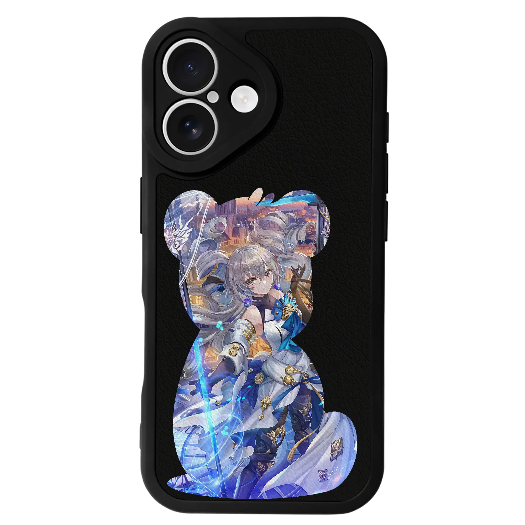 崩壊：スターレイル グッズ ブローニャ - IPhone 16シリーズ対応 ・ シリコンスマホケース ・ レザー調 ・ 高精度フィット ・ 耐衝撃 ・ ワイヤレス充電対応 ・ 精密カット